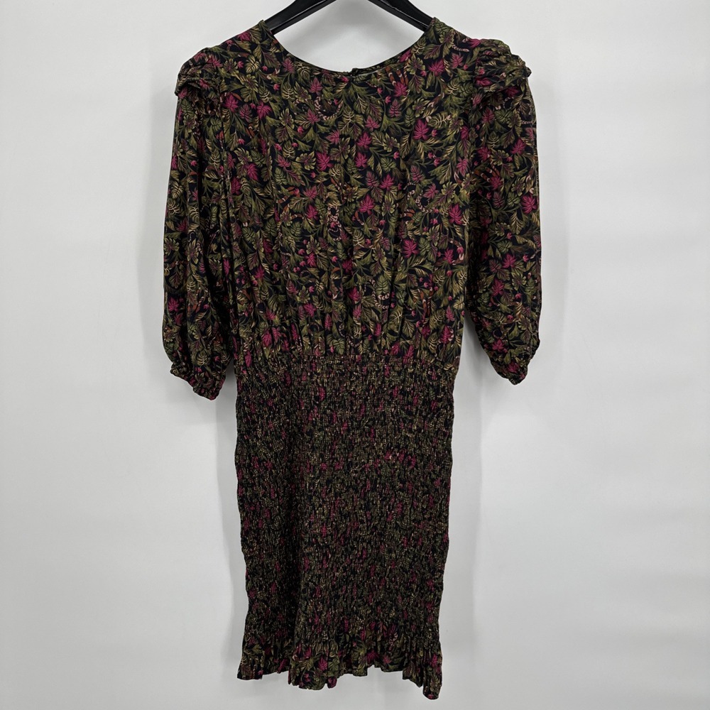 Farm Rio Brazil Tropical Floral Size P Mini Dress Blouson Top Elastic Bottom EUC